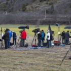 Despliegue periodístico en la localidad de Seyne-les Alpes.
