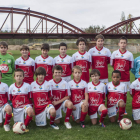 Formación del CD La Bañeza que milita en la categoría alevín.