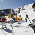 Esquiadores en la estación de Leitariegos, durante esta temporada de nieve.
