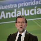 Rajoy durante la presentación de candidatos a las alcaldías de las principales ciudades andaluzas.