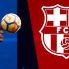 Yerry Mina durante su presentación en el Camp Nou.