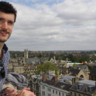 Jorge Calvo desde las torres de la ciudad. El base berciano es ya una institución en los Riders con los que ha disfrutado de tres títulos.