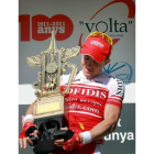 El ciclista francés del equipo Cofidis Samuel Dumoulin, ganador de la quinta etapa de la Volta.