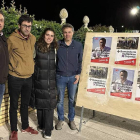 Juan Pablo Regadera con otros miembros de su candidatura. DL