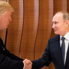 Trump y Putin en la cumbre del G-20 en Hamburgo.