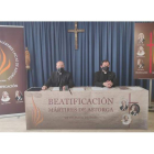 Jesús Fernández y José Luis Castro ayer durante la rueda de prensa para presentar los actos. A. R.