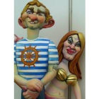 Los novios han sido motivo de un ninot de las próximas fallas valencianas
