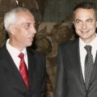 El nuevo presidente de Seopan junto a José Luis Rodríguez Zapatero