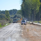 Obras de arreglo de la carretera de avcceso a San Millán de los Caballeros desde la N-630. MEDINA