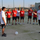 Dani Martínez (d) ejerció de maestro de ceremonias en la inauguración de las nuevas instalaciones.