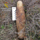 El proyectil fue hallado en el paraje conocido como Valzuela.