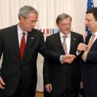Bush, antes de la cumbre de la UE-EE.UU. con Durão Barroso y el canciller austríaco Schüssel