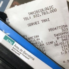 Tíquet de compra.