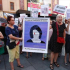 Una de las manifestaciones desarrolladas en apoyo de Juana Rivas.