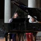 Momento del concierto de Serguei Teslia y Elisaveta Blumina