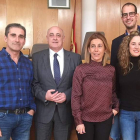 Los cinco concejales del PP en San Andrés del Rabanedo. DL