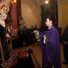 Un momento de la ceremonia celebrada ayer con toda solemnidad en Santa Nonia.