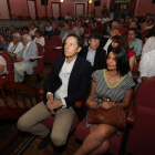Jaime Gil-Robles, sobrino biznieto de Gil, asistió a la sesiones en el Teatro Villafranquino.