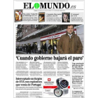 Entrevista a Rajoy, en la portada de EL MUNDO del 10 de enero del 2010.