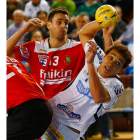 El central brasileño Joao, en una acción de juego durante el encuentro frente a Granollers.