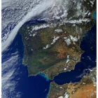 Imagen de la península ibérica tomada con el nuevo satélite. esa