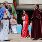 El Batallador, doña Urraca y el obispo Gelmírez discuten antes de la batalla. SECUNDINO PÉREZ