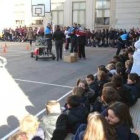 El simulacro se realizó en el Colegio Leonés de la avenida Corredera