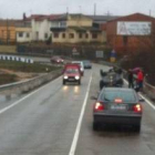 Uno de los tres accidentes registrados en la misma curva el sábado