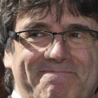 El expresident Carles Puigdemont, tras salir de la cárcel de Neumünster.