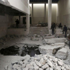 Imágenes del interior del Museo de Mosul destrozado por los yihadistas.