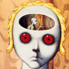 Cartel del polifacético artista francés Roland Topor, al que Botines dedica una exposición que se inaugura hoy.