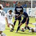 La Cultural volvió a contar con algunos jugadores poco habituales a lo largo de la temporada para acometer el cierre de la Liga frente al Marino de Luanco en el campo de Miramar