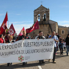 Una de las concentraciones convocadas por los pueblos en defensa de las pedanías.