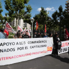 En el acto, convocado por UGT y CC OO, se reivindicaron más medidas de seguridad en las minas.