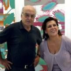 Luis Gordillo con la consejera andaluza de Cultura