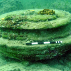 Estructura circular creada por microorganismos marinos junto a la isla griega de Zante o Zakynthos.