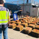 Imagen de una anterior operación policial en Canarias en la que se intervino 1.400 kilos de cocaína.