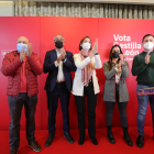 La ministra arropa a los candidatos de León en un acto político en Ponferrada, hoy. ANA F. BARREDO