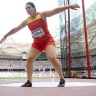 Sabina Asenjo logró en su primer lanzamiento una plaza para la final del Europeo. FRANCK ROBICHON