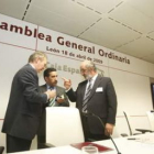 José Ignacio Lagartos y Santos Llamas explicaron ayer a la asamblea general la situación de Caja Esp