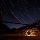 El puente sobre el embalse del Luna.