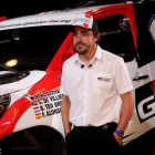 Fernando Alonso presentó su proyecto para el Dakar. CARLOS MATEOS