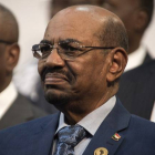 El presidente sudanés durante su estancia en Johanesburgo.