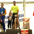 El representante del Club Mushing León se subió a lo más alto del podio en el canicross disputado en tierras vallisoletanas. DL