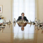 Un momento de la reunión extraordinaria del Consejo de Ministros. FERNANDO ALVARADO