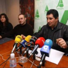 Justina Bello, José Manuel Lobato y Roberto Canedo durante la rueda de prensa de ayer en el hotel AC