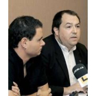 Pernando Barrena durante la rueda de prensa de ayer