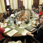 Silvia Clemente, ayer, al inicio de la reunión sectorial celebrada en el Ministerio.