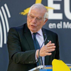 El ministro de Exteriores en funciones, Josep Borrell, en un acto en Alicante.