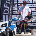 Sergio González Vallinas subió al segundo peldaño del podio en el Nacional de Supermotard 85. DL